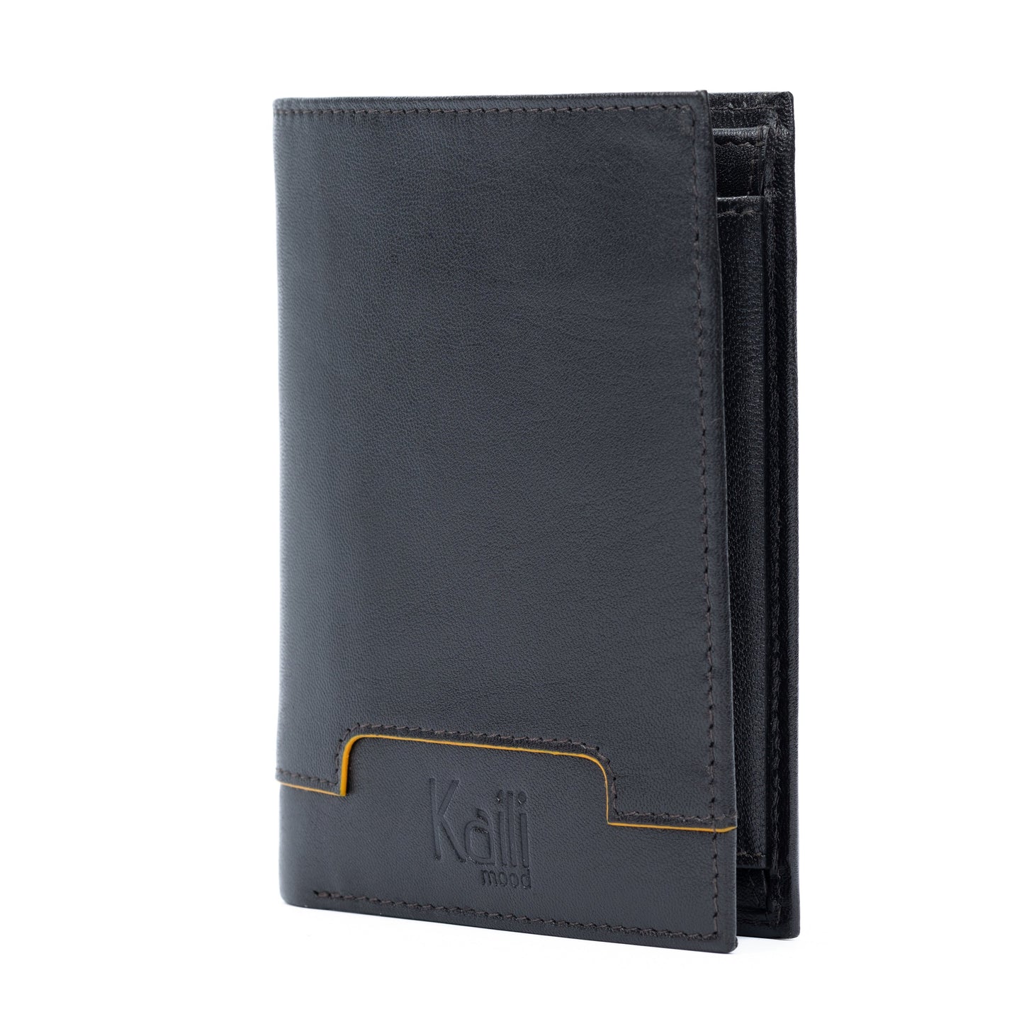 Plånbok Bifold Full-Grain Leather - Svart