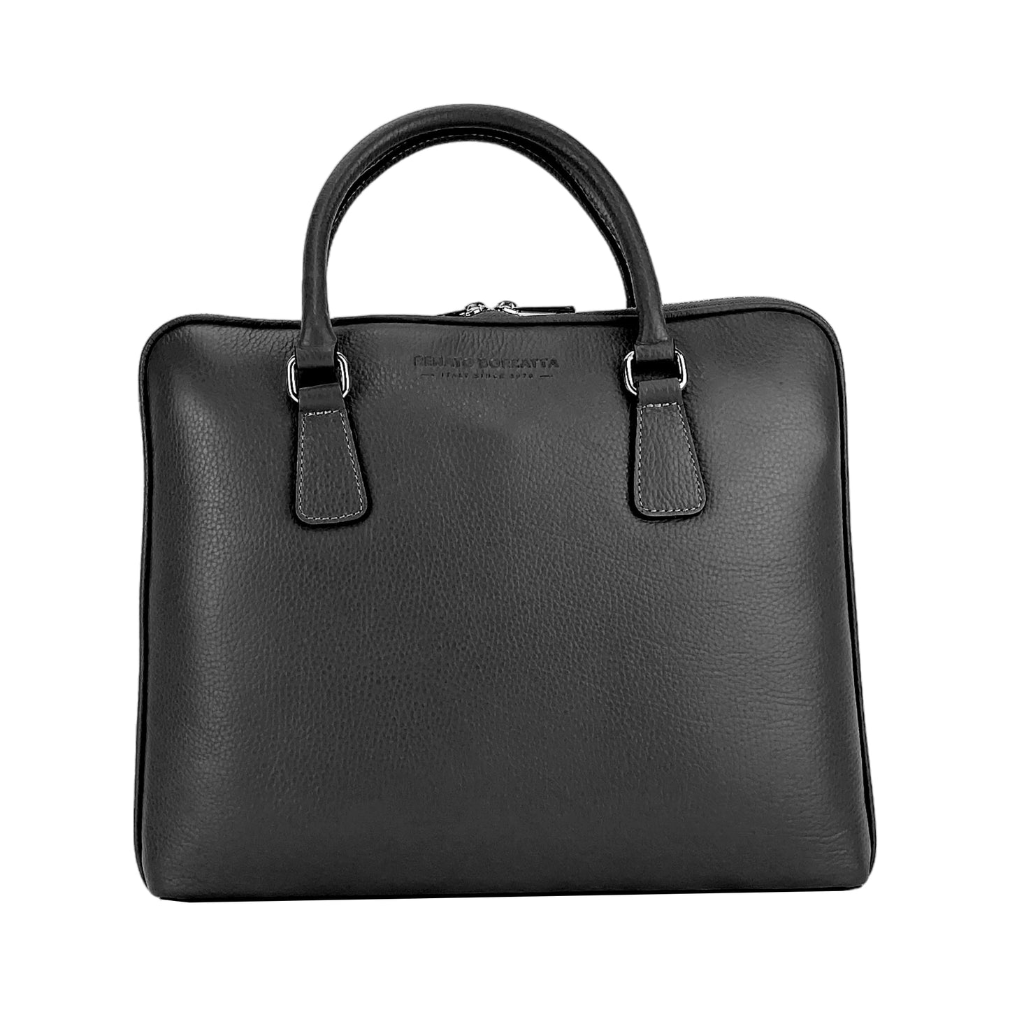Businessväska Full-Grain Leather - Svart