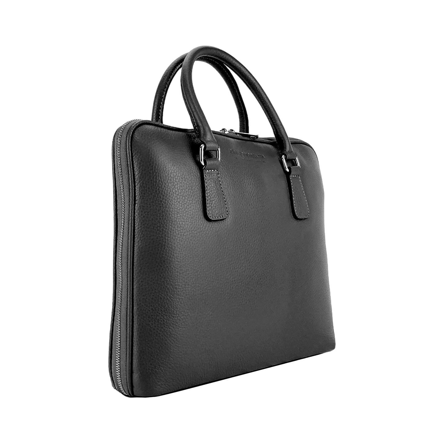 Businessväska Full-Grain Leather - Svart
