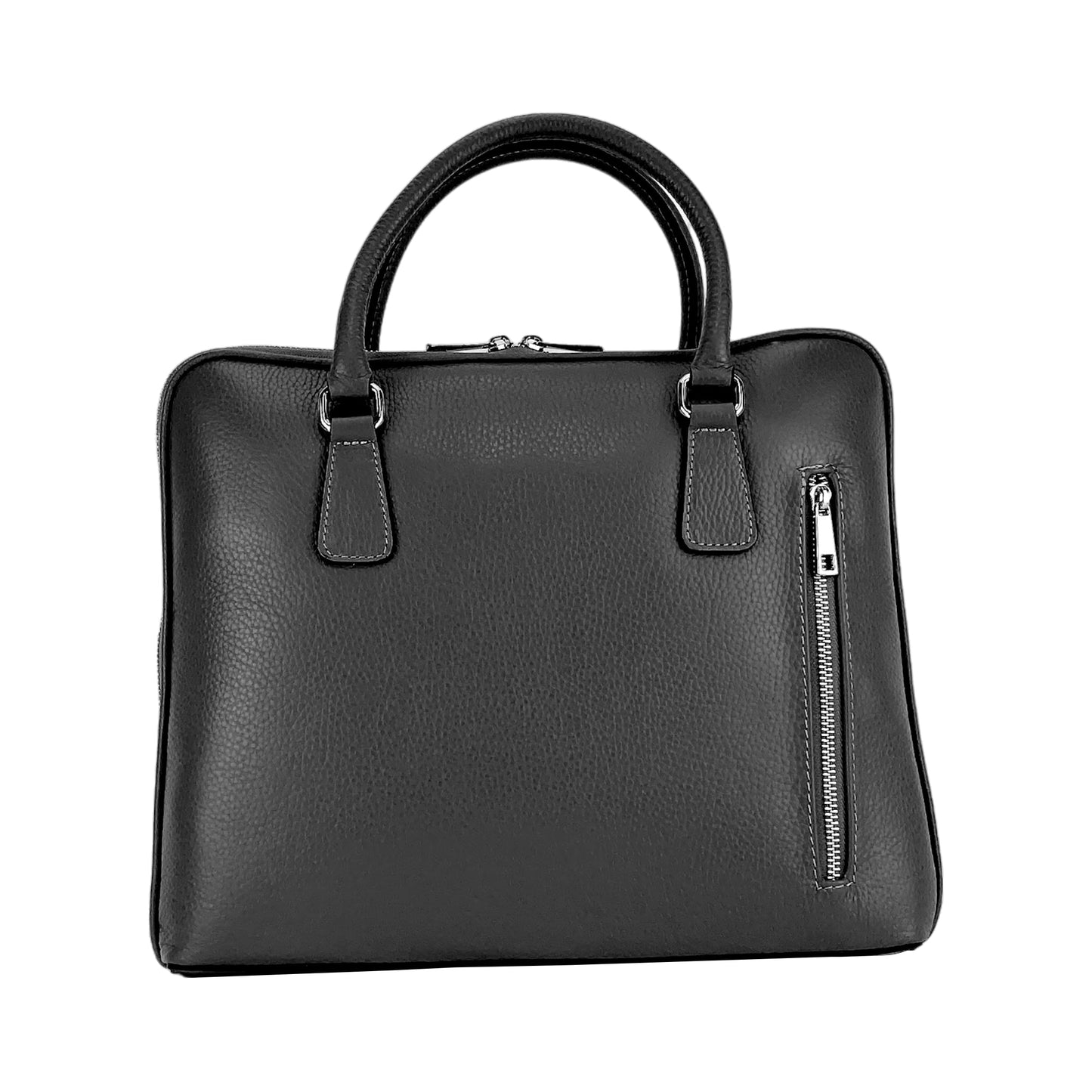 Businessväska Full-Grain Leather - Svart
