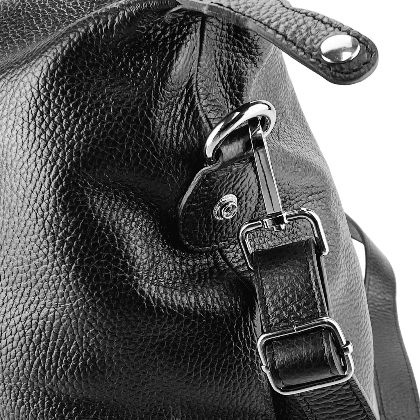 Weekendväska Full-Grain Leather - Svart