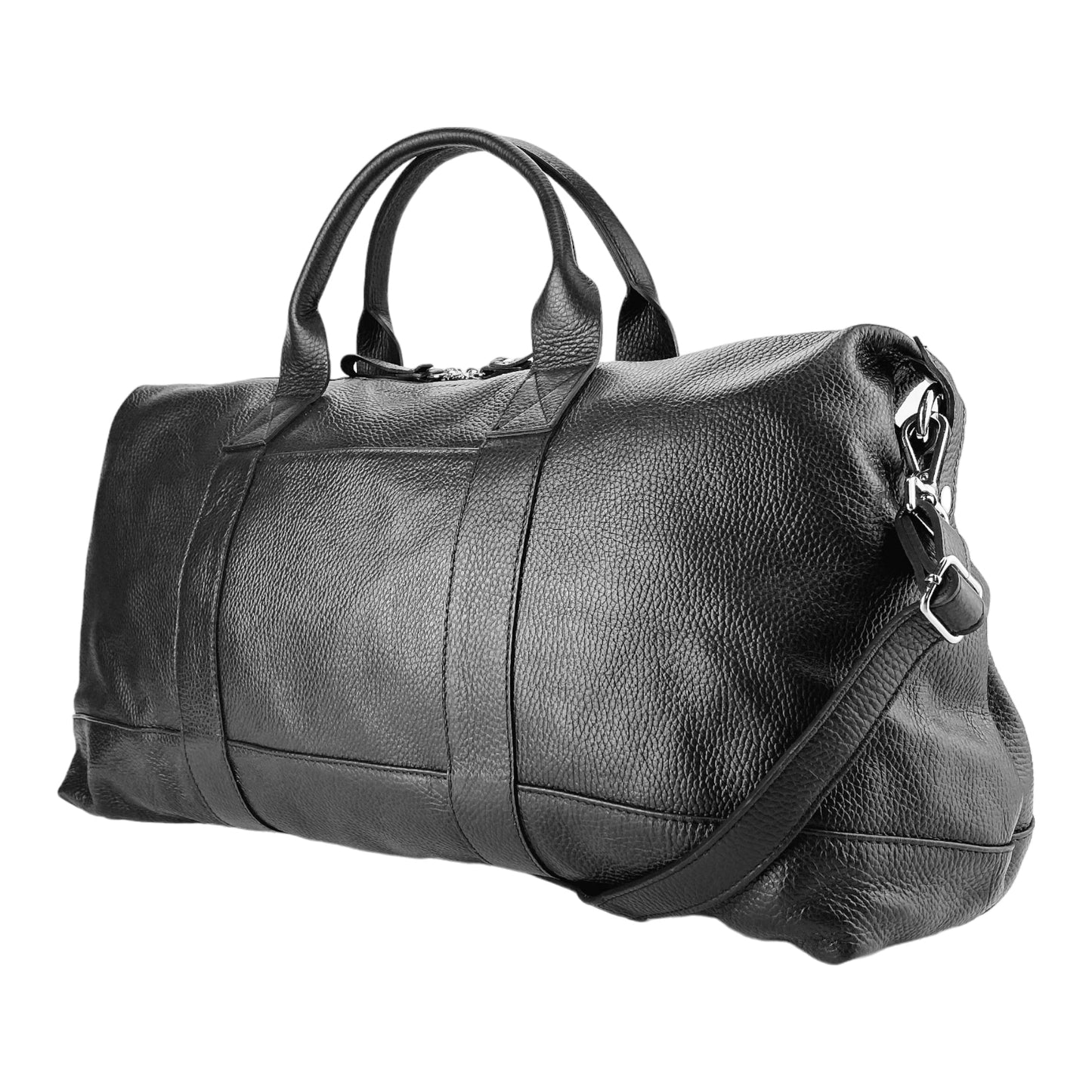 Weekendväska Full-Grain Leather - Svart