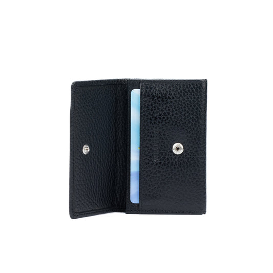 Korthållare Full-Grain Leather - Svart