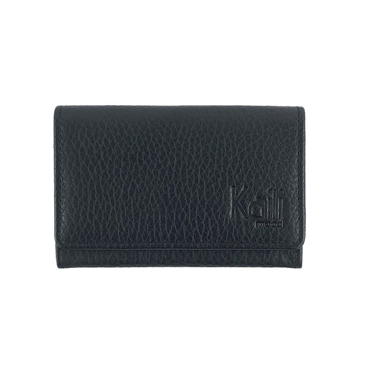 Korthållare Full-Grain Leather - Svart