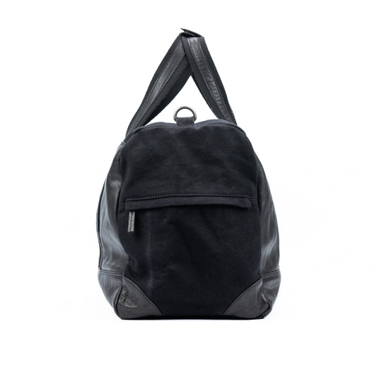Weekendväska Canvas / Full-Grain Leather - Svart