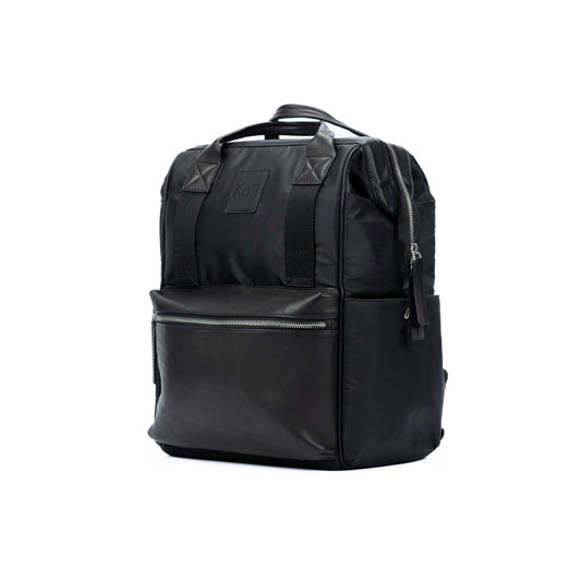 Ryggsäck Nylon / Full-Grain Leather - Svart