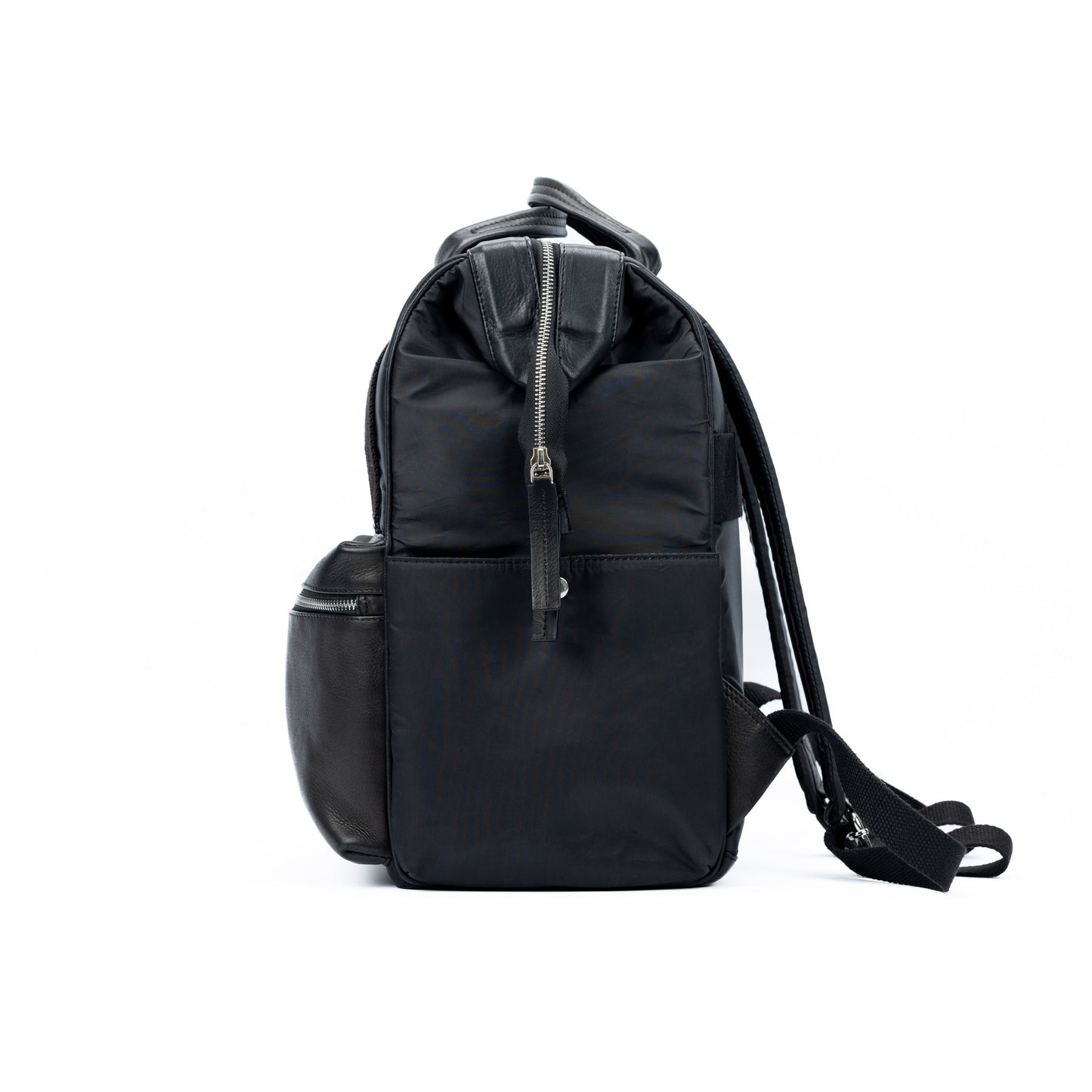 Ryggsäck Nylon / Full-Grain Leather - Svart