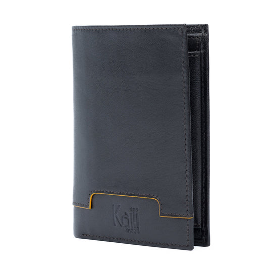 Plånbok Bifold Full-Grain Leather - Svart