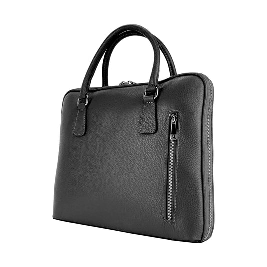 Businessväska Full-Grain Leather - Svart