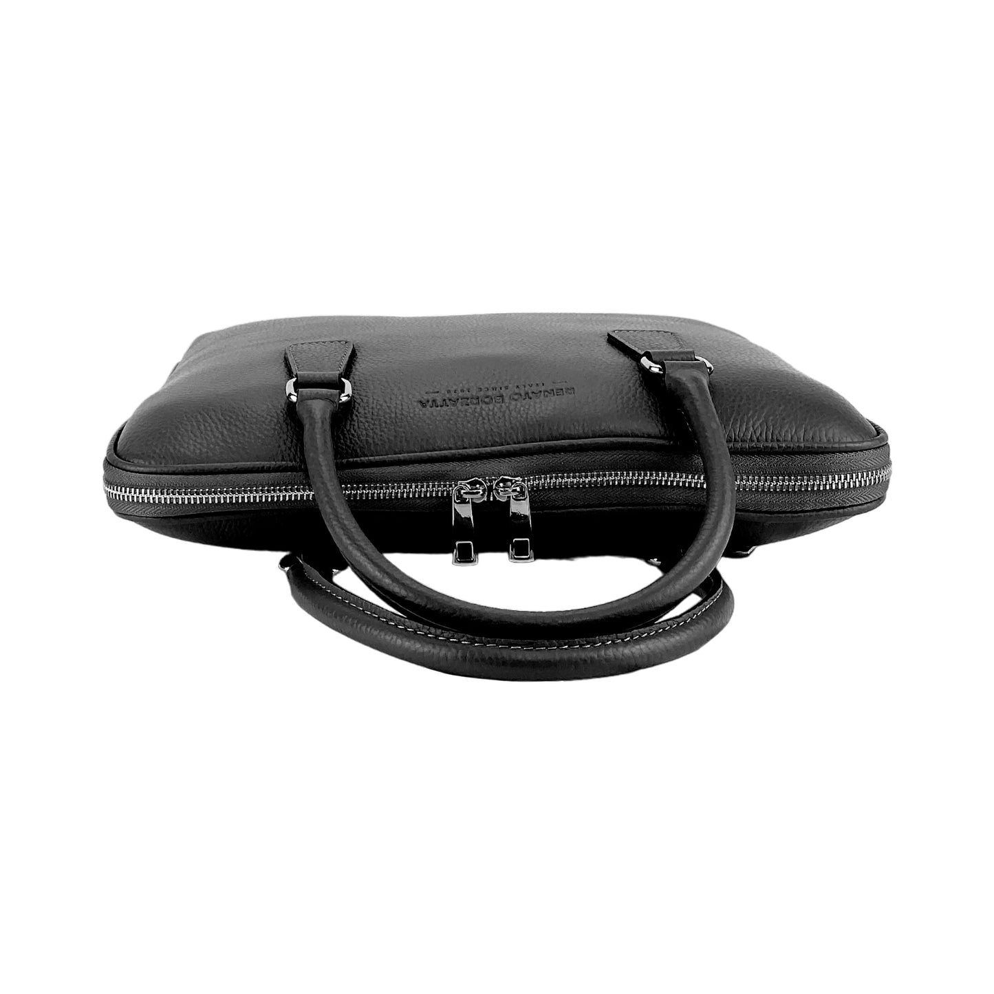 Businessväska Full-Grain Leather - Svart