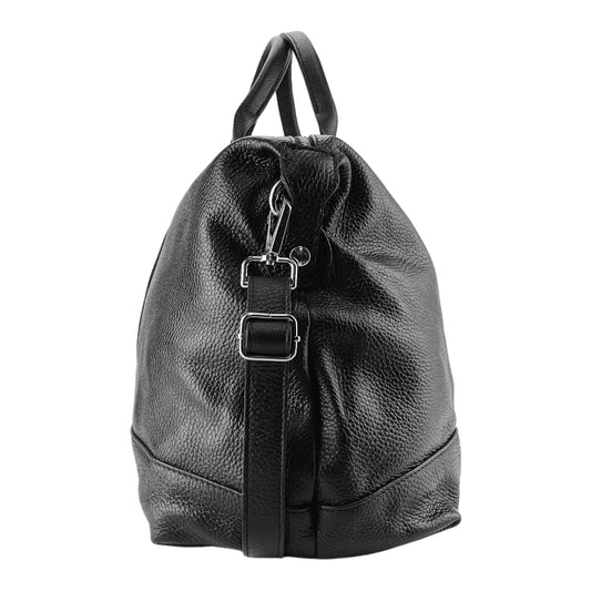 Weekendväska Full-Grain Leather - Svart