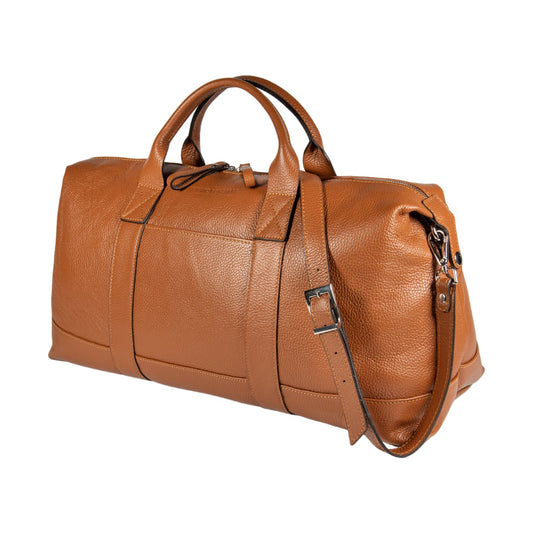 Weekendväska Full-Grain Leather - Cognac