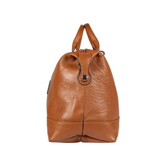 Weekendväska Full-Grain Leather - Cognac