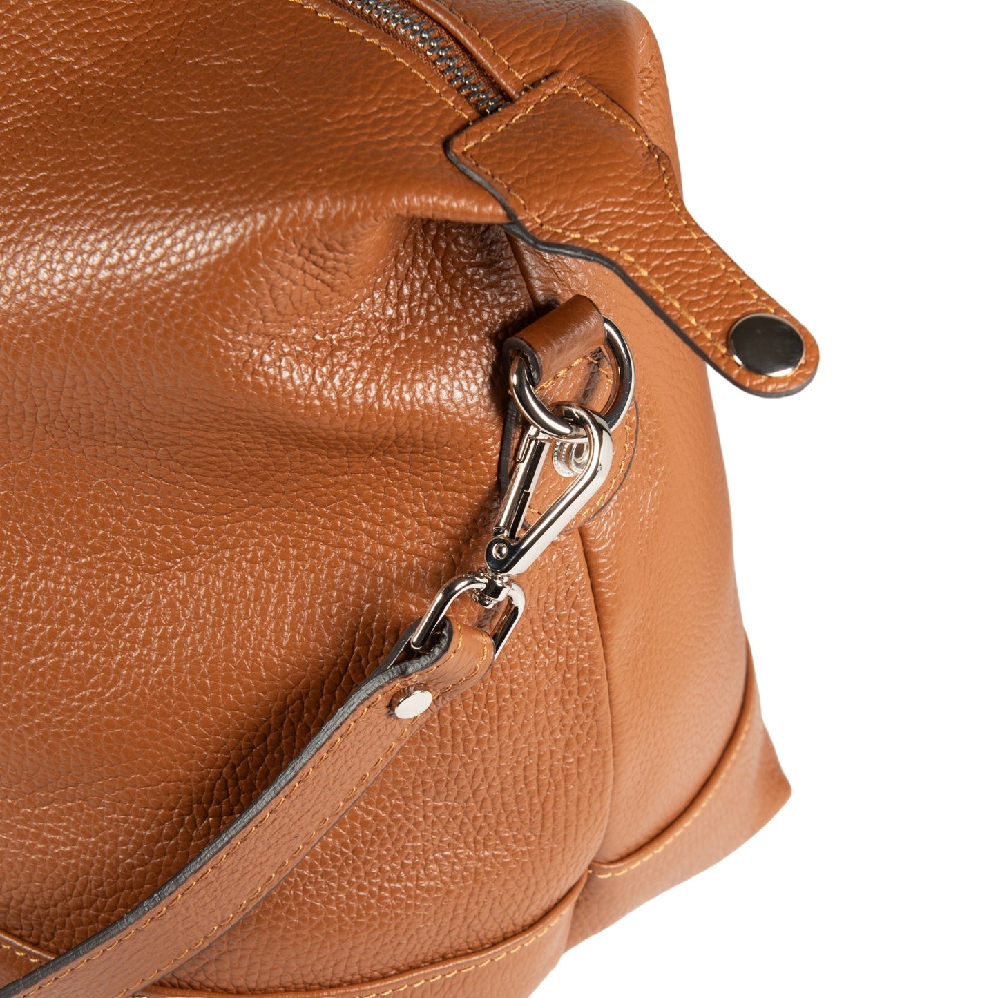Weekendväska Full-Grain Leather - Cognac